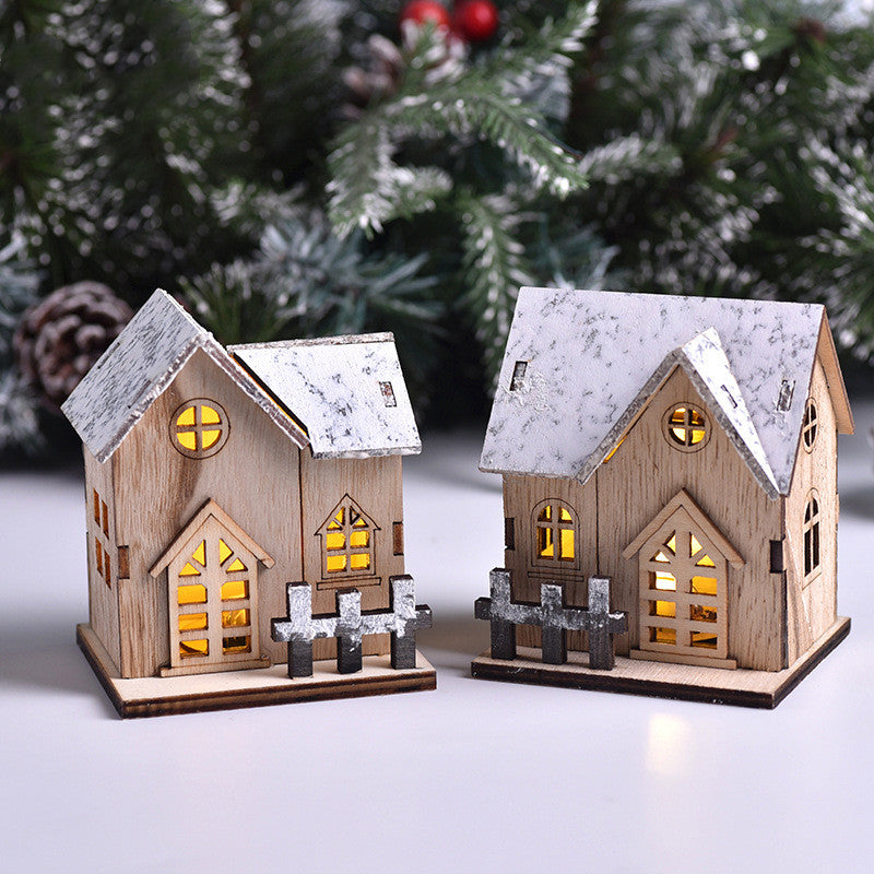 LED Wooden Christmas  House